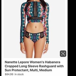 Nanette Leopore Habanera Rashguard🌸